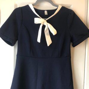 Women's Kogal Schoolgirl Uniform Bowknot Dress Authentic (Singapore), sz: XS/S